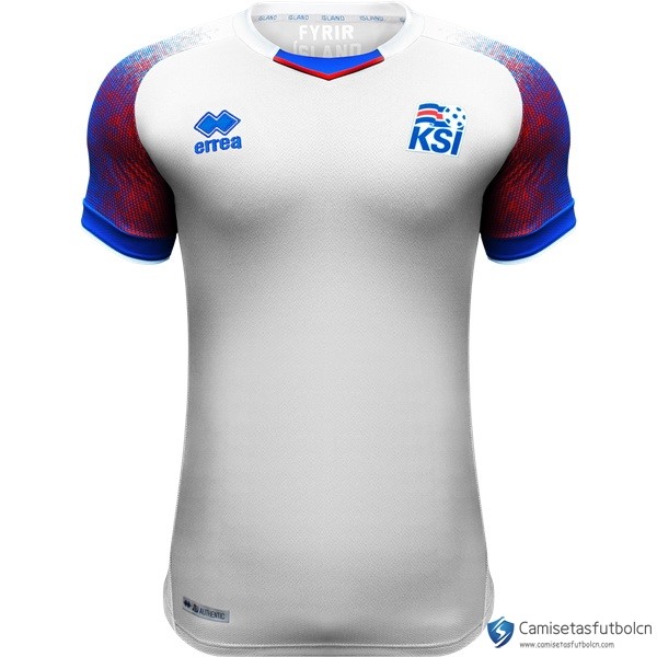 Camiseta Seleccion Islandia Segunda equipo 2018 Blanco